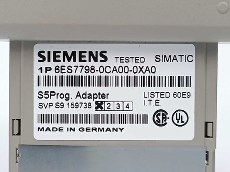 Siemens 6ES7798-0CA00-0XA0 Simatic adapter for S5 EPROM