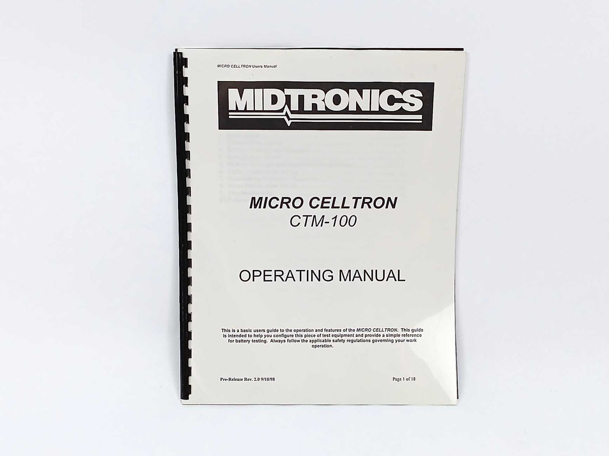 Midtronics CTM-100 Micro Celltron test kit