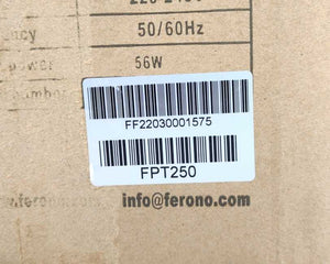 Ferono FPT250 Axial Wall Fan On PLate