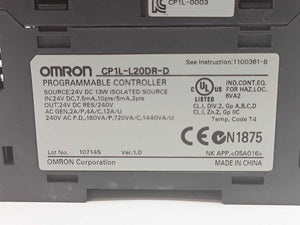 OMRON CP1L-L20DR-D Programmable Controller