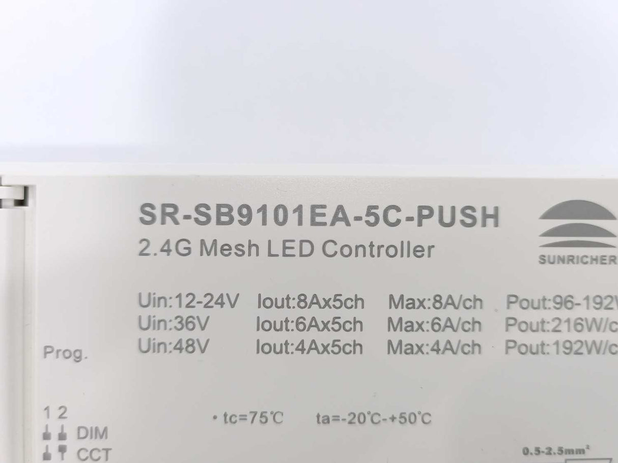 Sunricher SR-SB9101EA-5C-PUSH 2.4G Mesh LED Controller
