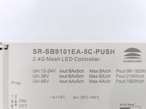 Sunricher SR-SB9101EA-5C-PUSH 2.4G Mesh LED Controller