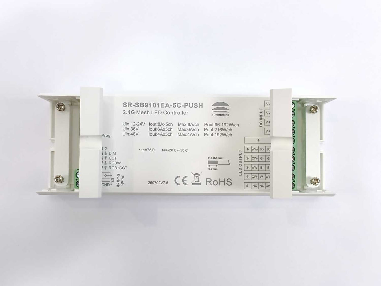 Sunricher SR-SB9101EA-5C-PUSH 2.4G Mesh LED Controller