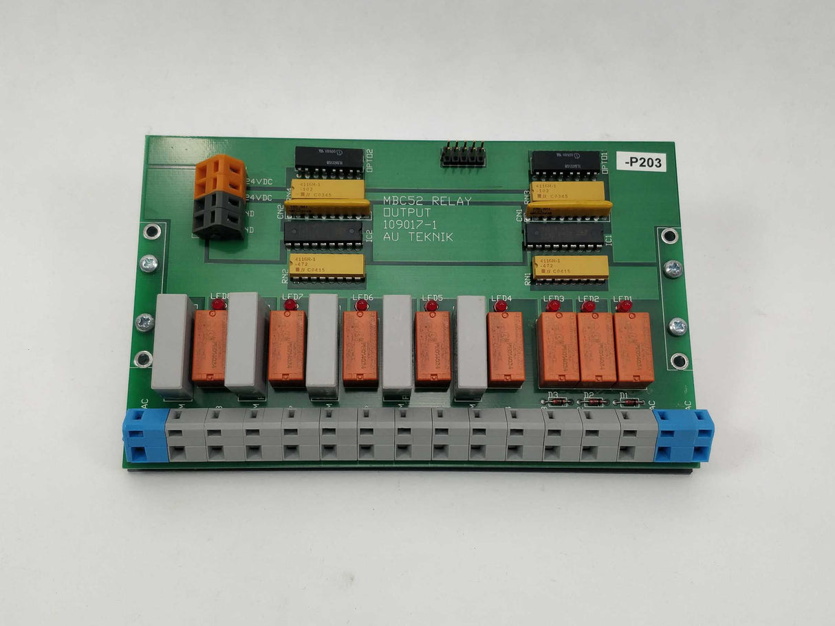 AU Teknik MBC52 Relay Output 109017-1 Circuit board