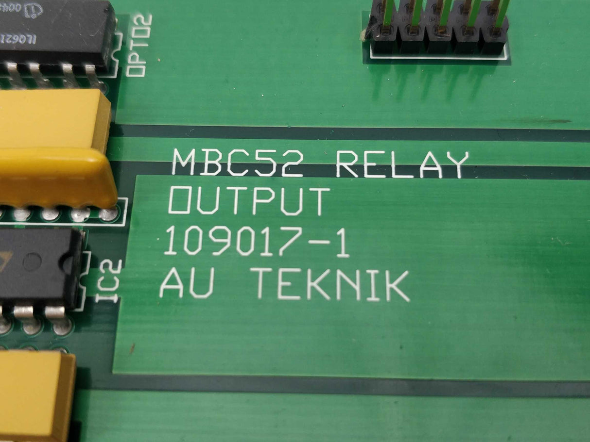 AU Teknik MBC52 Relay Output 109017-1 Circuit board