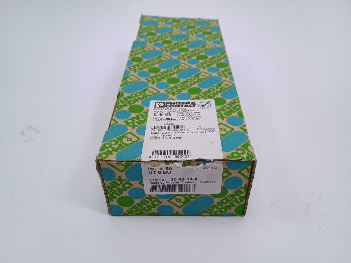 Phoenix Contact 3044144 UT 6 Terminal Block 46 Pcs.