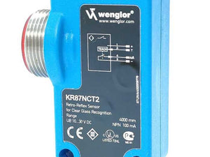 Wenglor KR87NCT2 Retro-Reflex Sensor for Transparent Objects