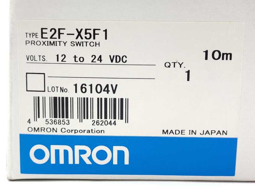 OMRON E2F-X5F1 Proximity Switch 12-24 VDC