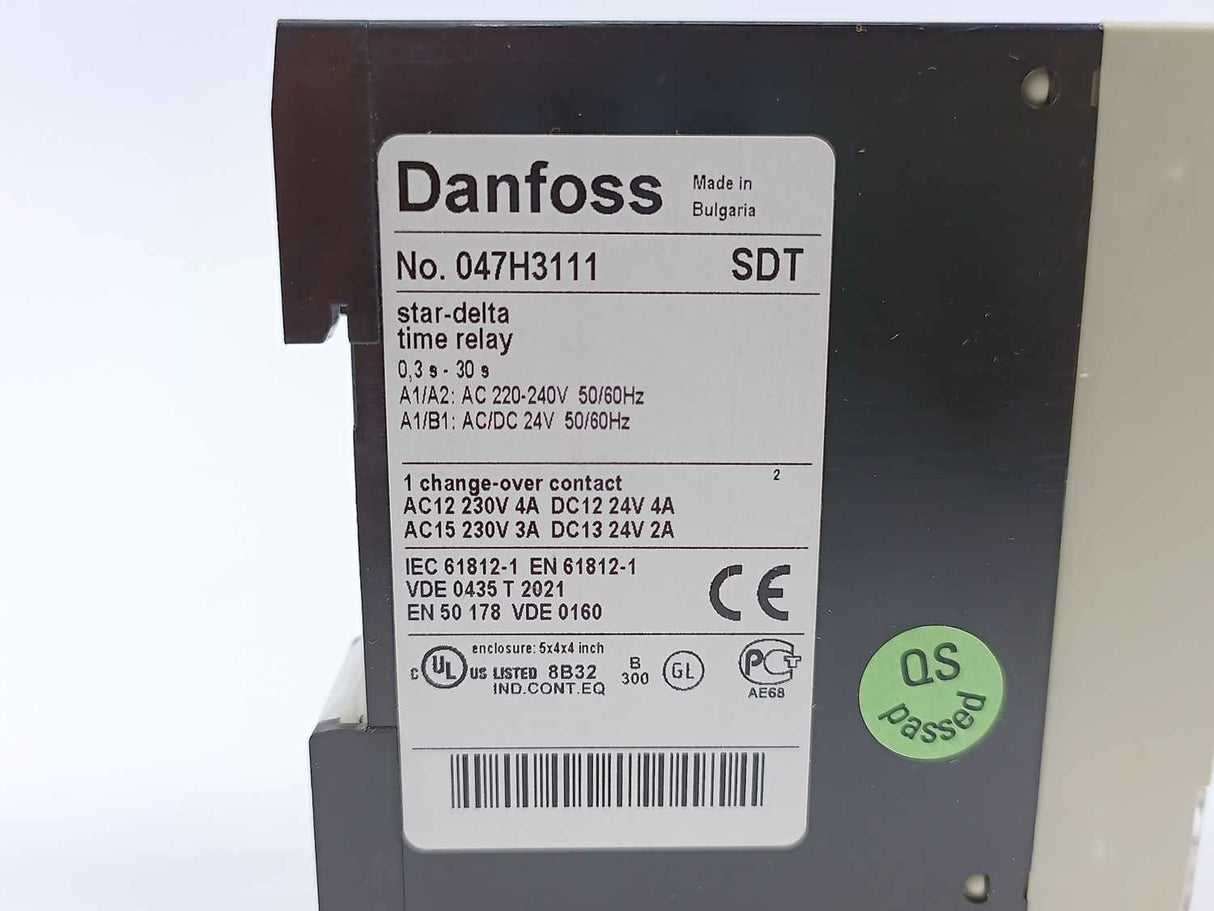 Danfoss 047H3111 SDT Time relay 0,3s-30s