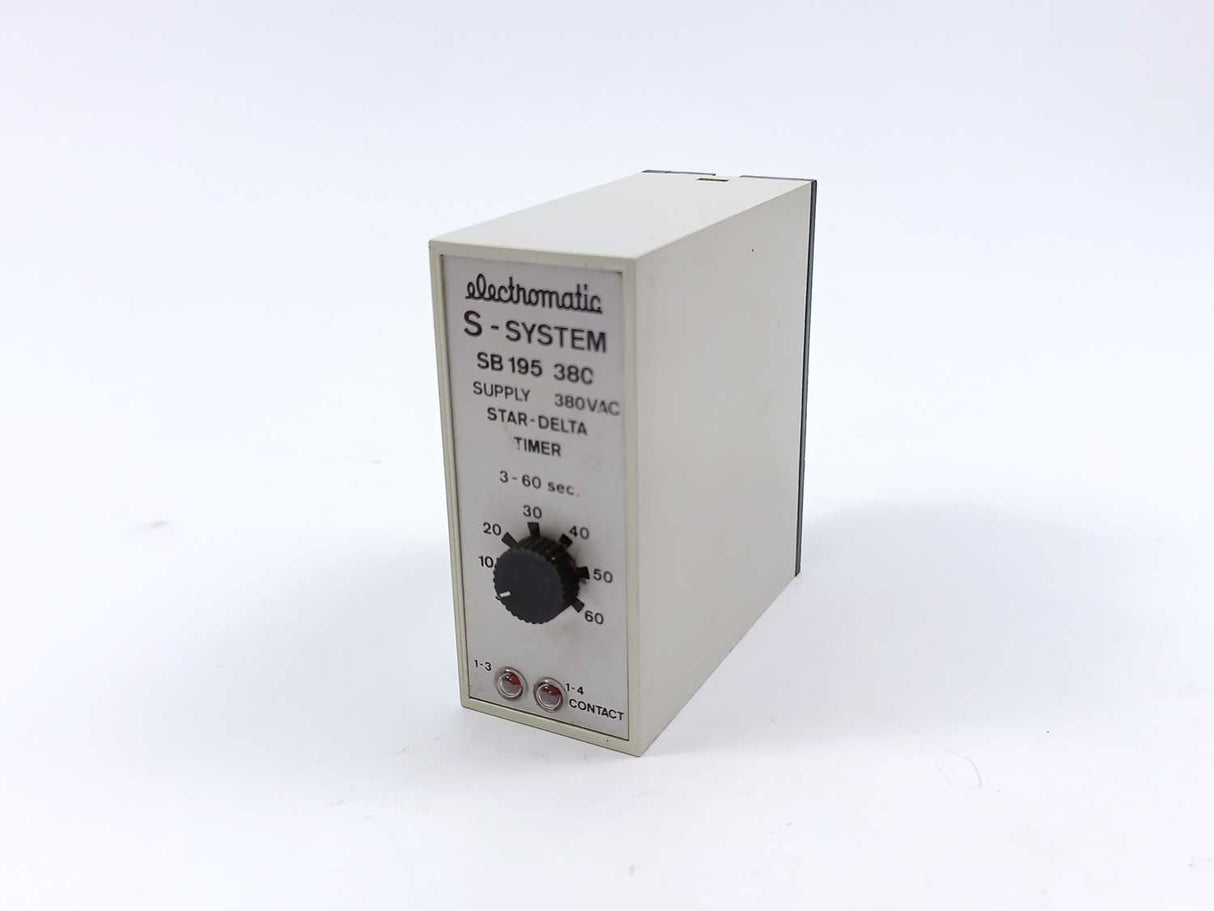 Electromatic SB 195 380 Star-Delta Timer, S-system 30-600 sec.