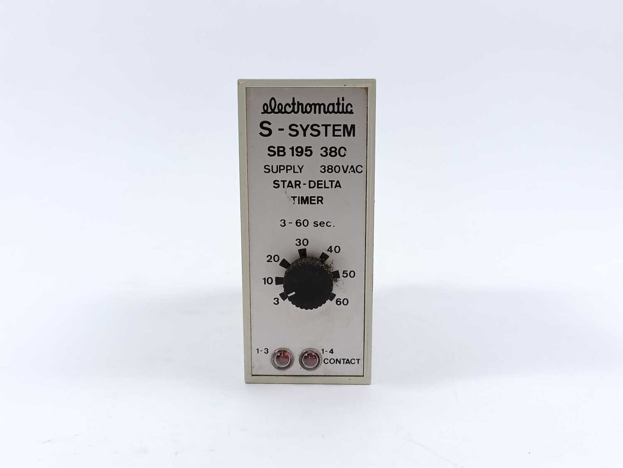 Electromatic SB 195 380 Star-Delta Timer, S-system 30-600 sec.