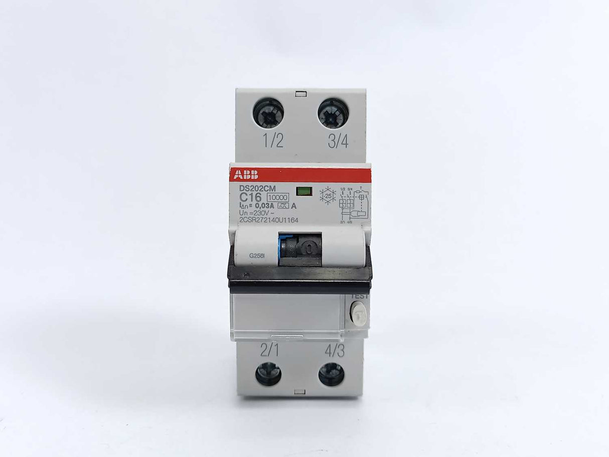 ABB 2CSR272140U1164 DS202C M C16 Circuit Breaker, 230V