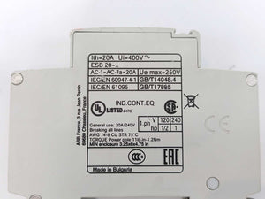 ABB ESB 20-11 2-Pole Installation Contactor, Batch of 4 pcs.