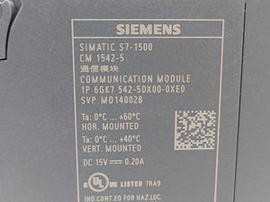 Siemens 6GK7542-5DX00-0XE0 SIMATIC NET CM1542 Communications Module