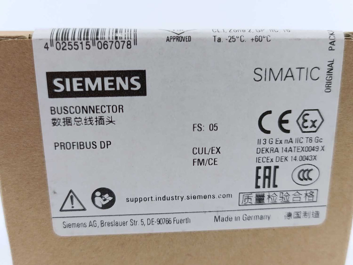 Siemens 6ES7 972-0BA12-0XA0 SIMATIC Busconnector
