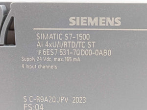 Siemens 6ES7531-7QD00-0AB0 SIMATIC S7-1500 Analog Input Module