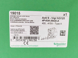 Schneider Electric 19015 Vigi NG125 RCD Block