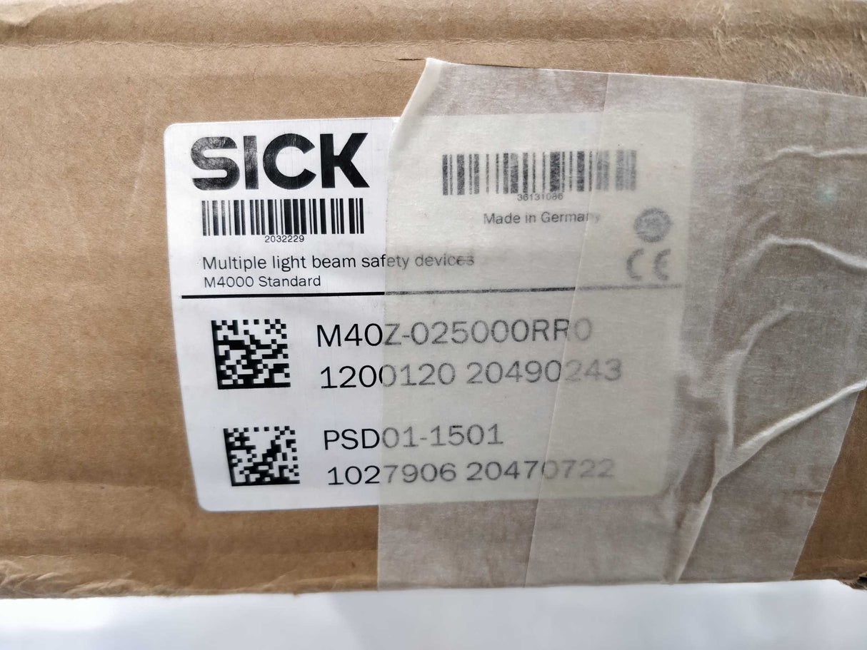 SICK 1200120 M40Z-025000RR0 with 1027906 PSD01-1501 BEAM