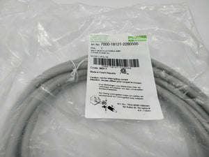 MURR Elektronik 7000-18121-2280500 MSUD valve plug A-18mm with cable, 5 m