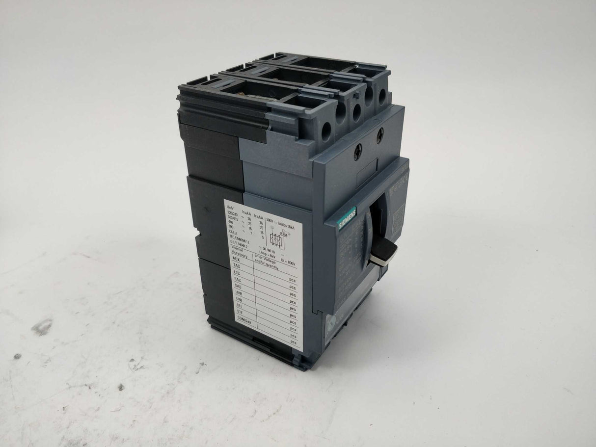 Siemens 3VA1163-3EE36-0AA0 Circuit breaker 3VA1 IEC frame 160