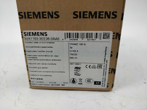 Siemens 3VA1163-3EE36-0AA0 Circuit breaker 3VA1 IEC frame 160