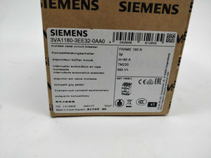 Siemens 3VA1180-3EE32-0AA0 Circuit breaker 3VA1 IEC frame 160