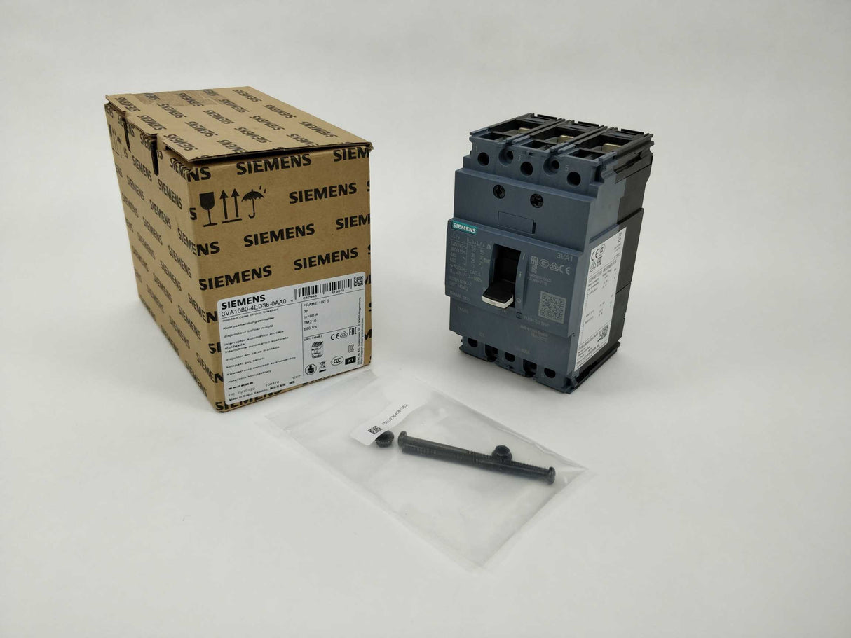 Siemens 3VA1080-4ED36-0AA0 Circuit breaker 3VA1 80A