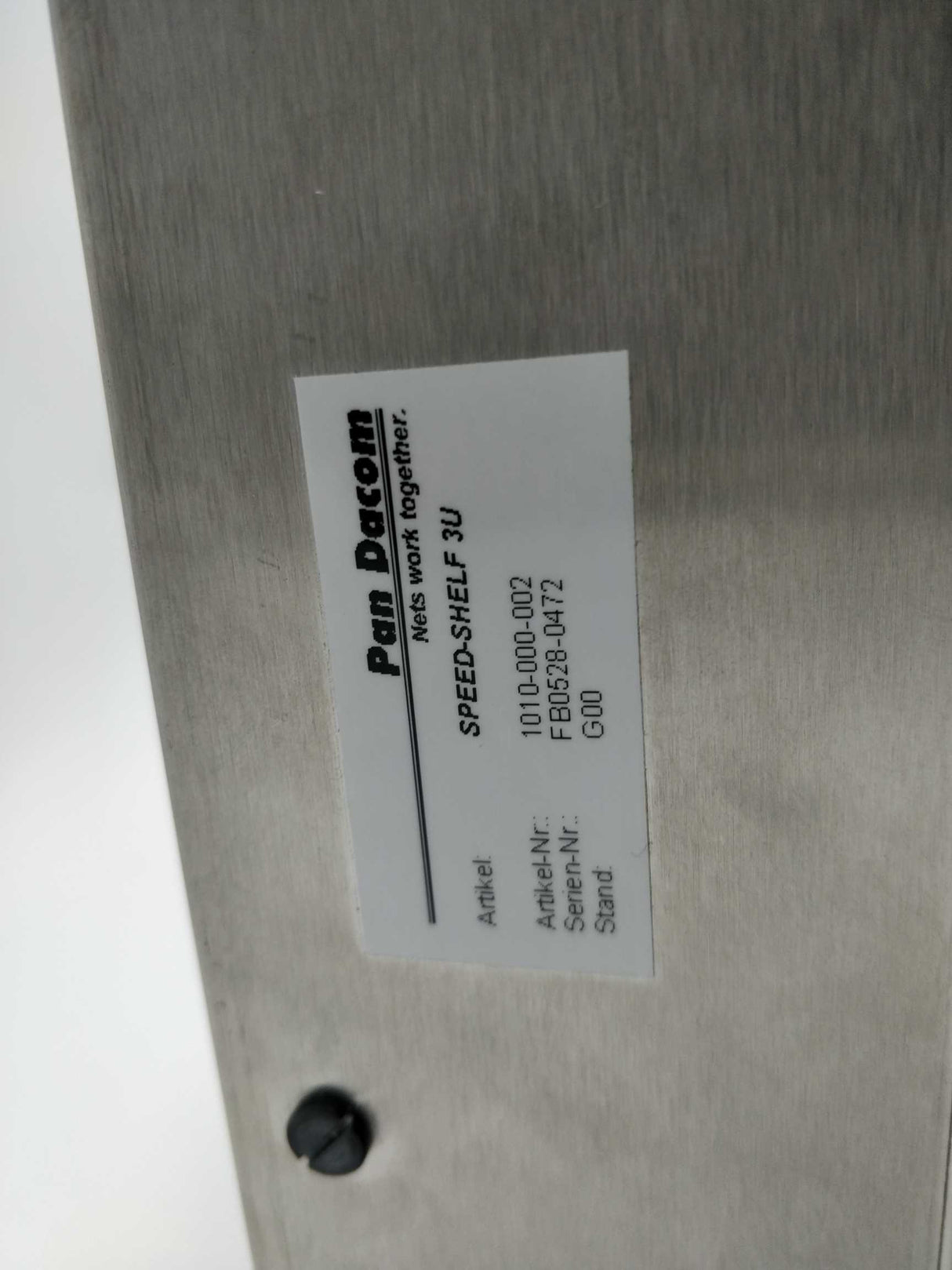 Pan Dacom 1010-000-002 SPEED SHELF 3U