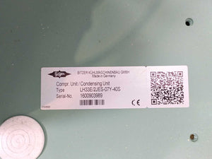 Bitzer LH33E/2JES-07Y-40S Semi-Hermetic Condensing Unit W:FS36, S3G350-AN01-34