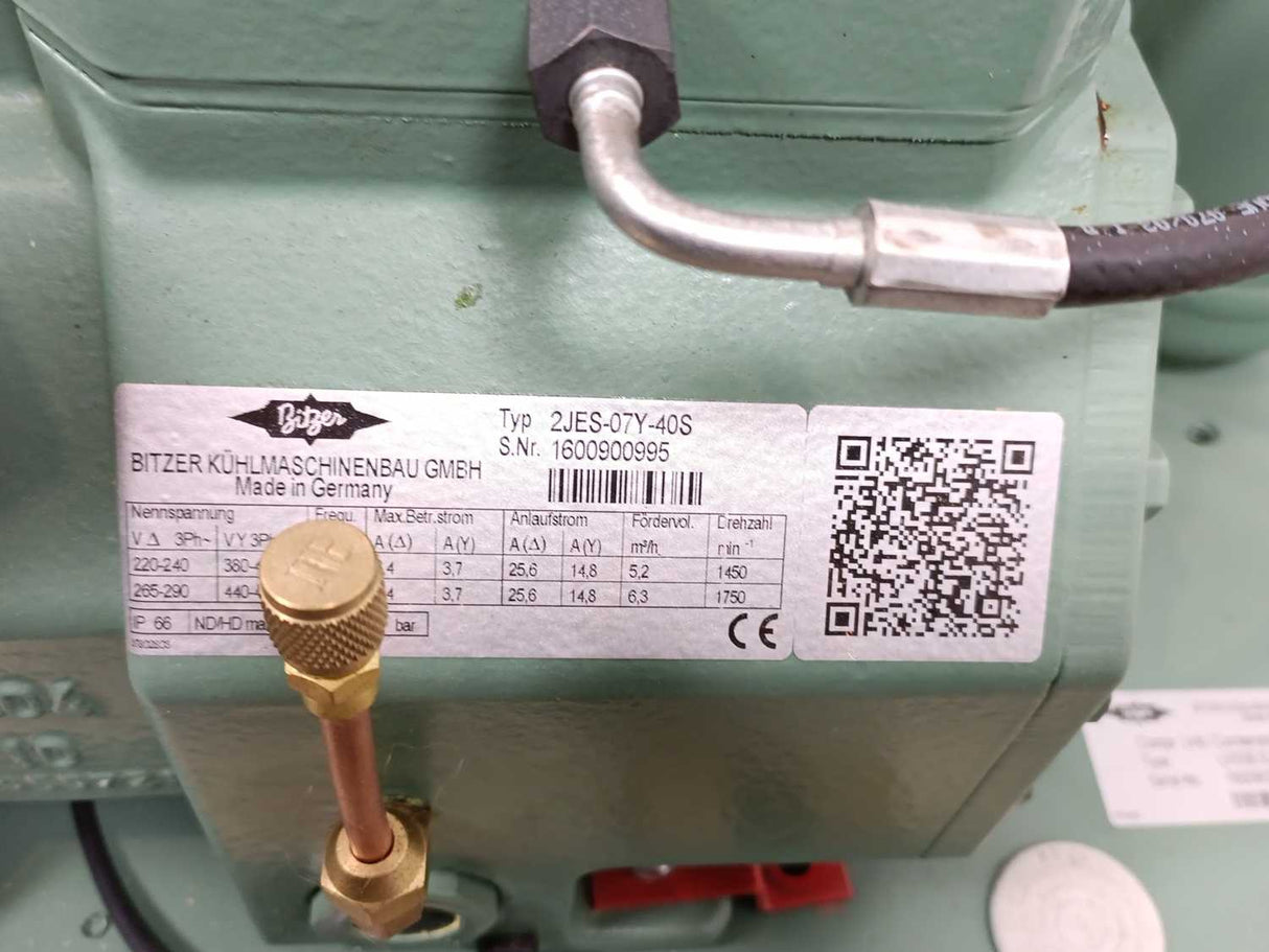 Bitzer LH33E/2JES-07Y-40S Semi-Hermetic Condensing Unit W:FS36, S3G350-AN01-34