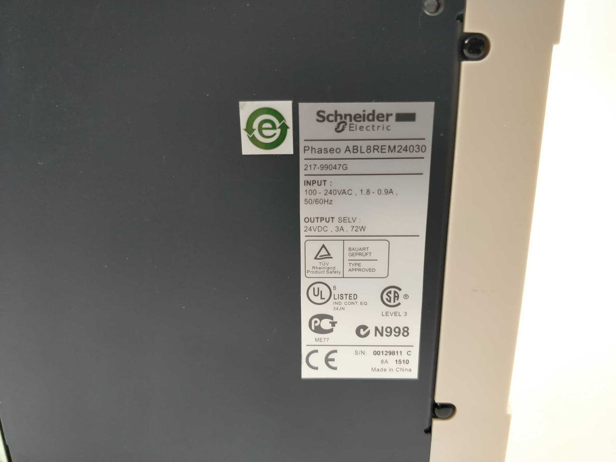Schneider Electric ABL8REM24030 Regulated Power Supply, 100-240V