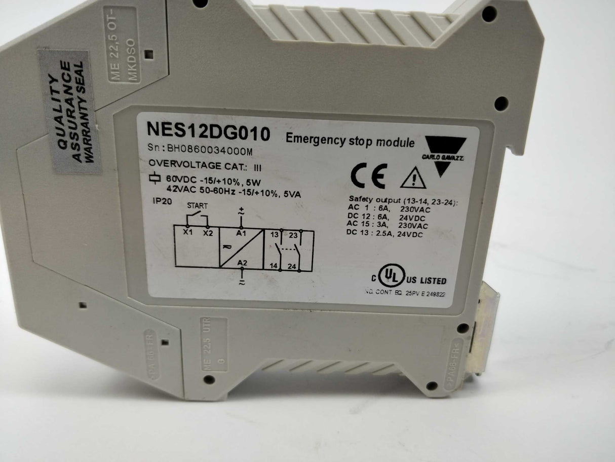 Carlo Gavazzi NES12DG010 Emergency stop module