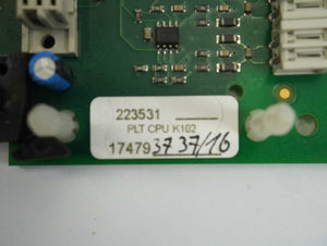 WashTec AG 223531 BS8594-Rev.1 PLT CPU K102 Circuit Board