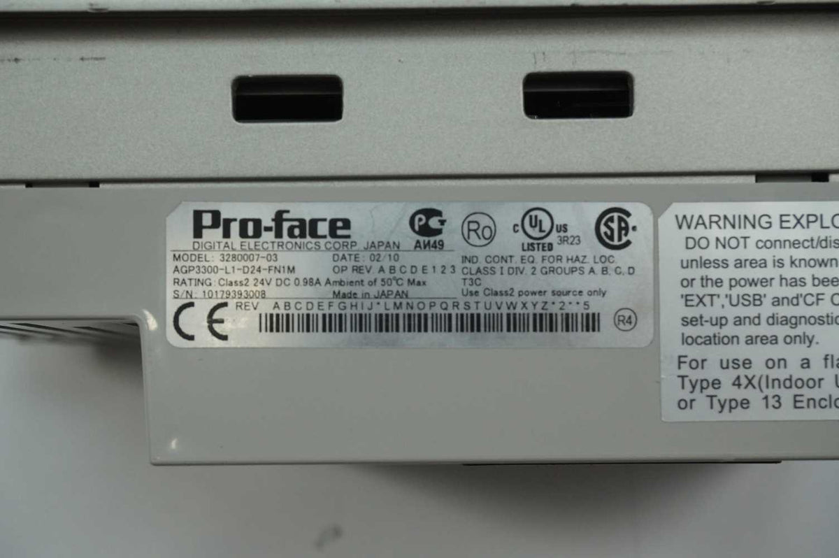 Pro-Face AGP3300-L1-D24-FN1M 3280007-03 Touchscreen Display