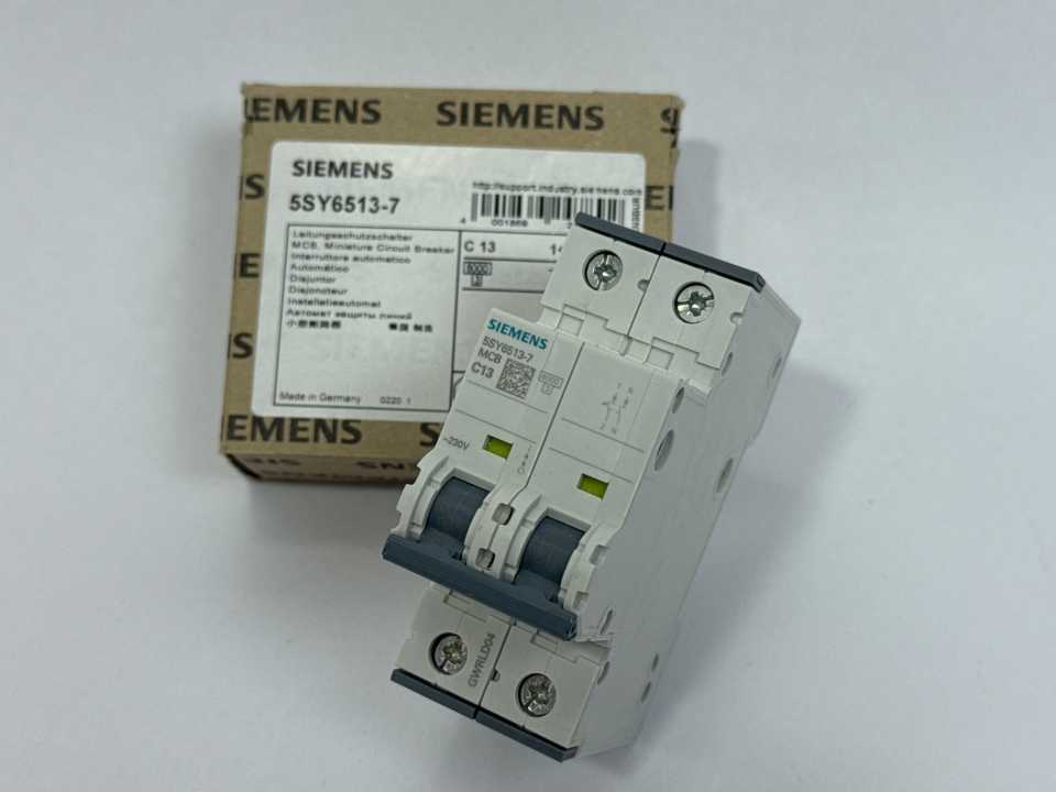 Siemens 5SY6513-7 MCB Miniature Circuit Breaker C13 2-pole