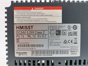 Schneider Electric HMIS5T Magelis Rear panel