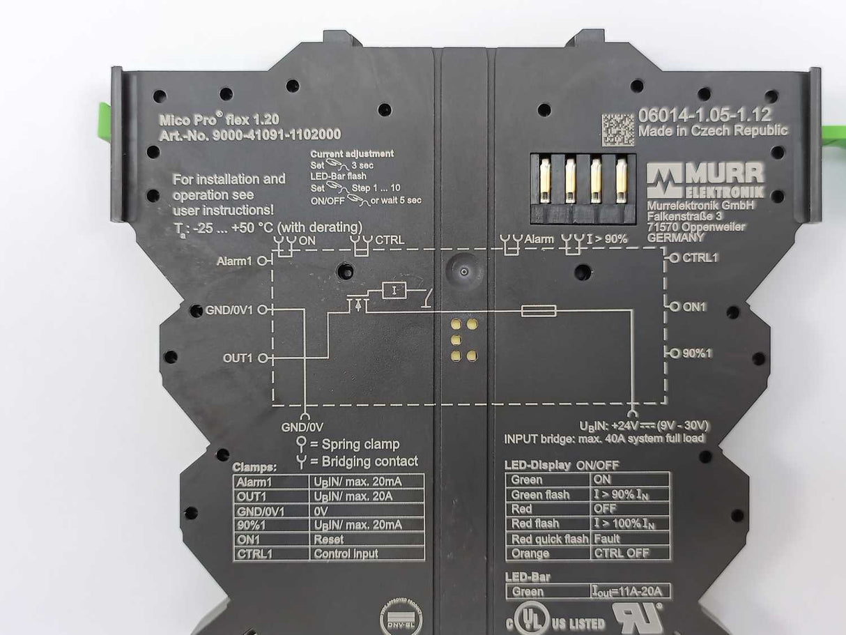 MURR Elektronik 9000-41091-1102000 Mico Pro Electronic Circuit Protection