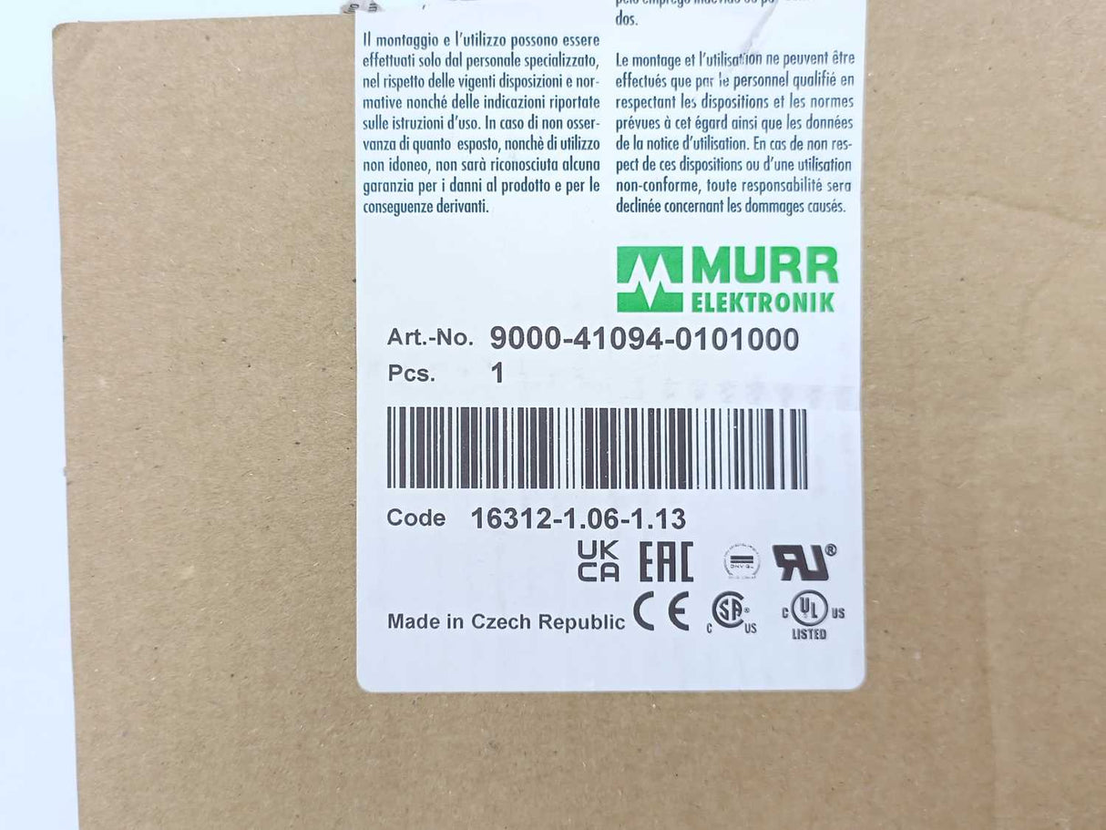 MURR Elektronik 9000-41094-0101000 Mico Pro Electronic Circuit Protection