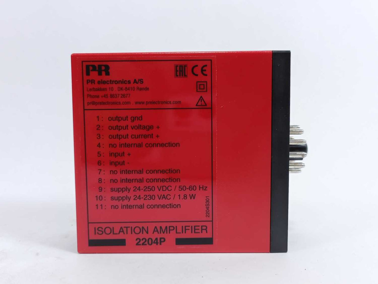 PR Electronics 2204B2P Isolation Amplifier