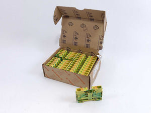Weidmüller 2494010000 A2C 16 PE Ground/PE DIN Rail Terminal Block Batch 20 Pcs.