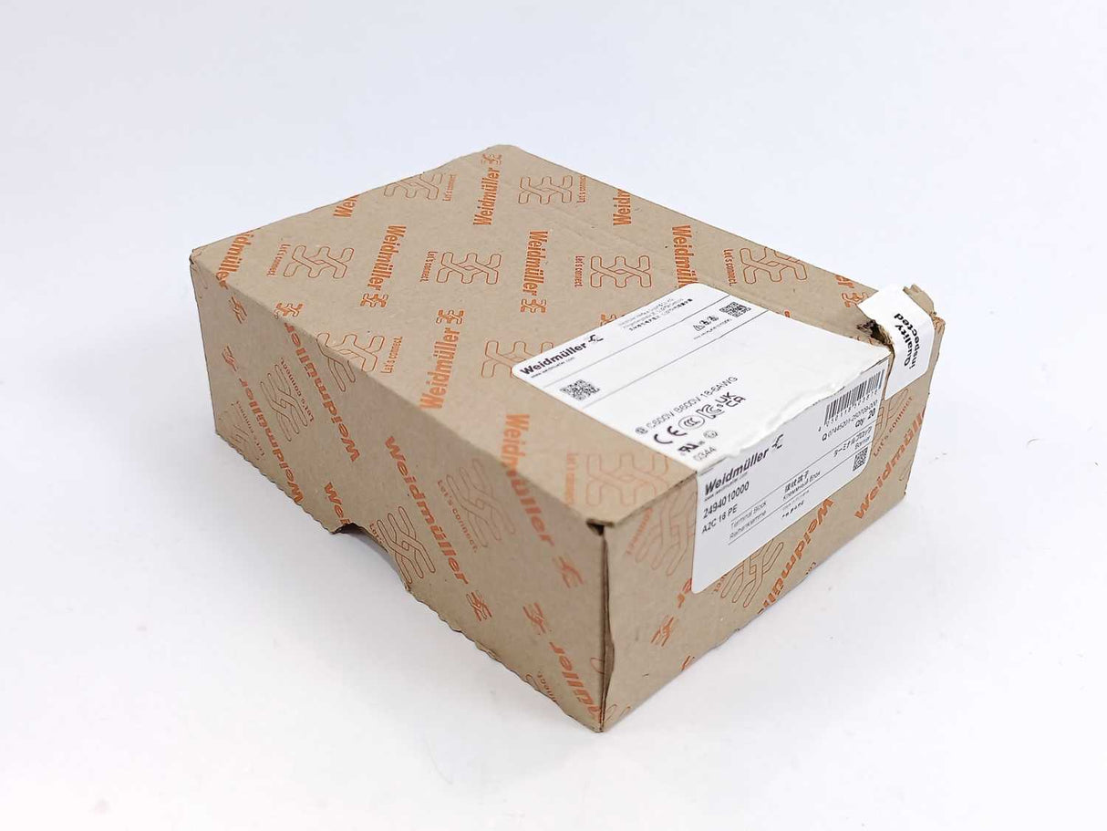 Weidmüller 2494010000 A2C 16 PE Ground/PE DIN Rail Terminal Block Batch 20 Pcs.