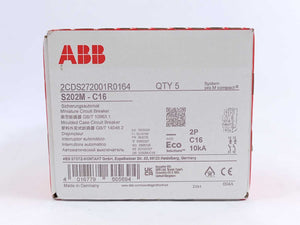 ABB 2CDS272001R0164 Miniature Circuit Breaker Batch 5pcs.
