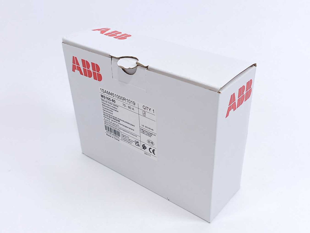 ABB 1SAM451000R1019 Manuel Motor Starter MS165-80