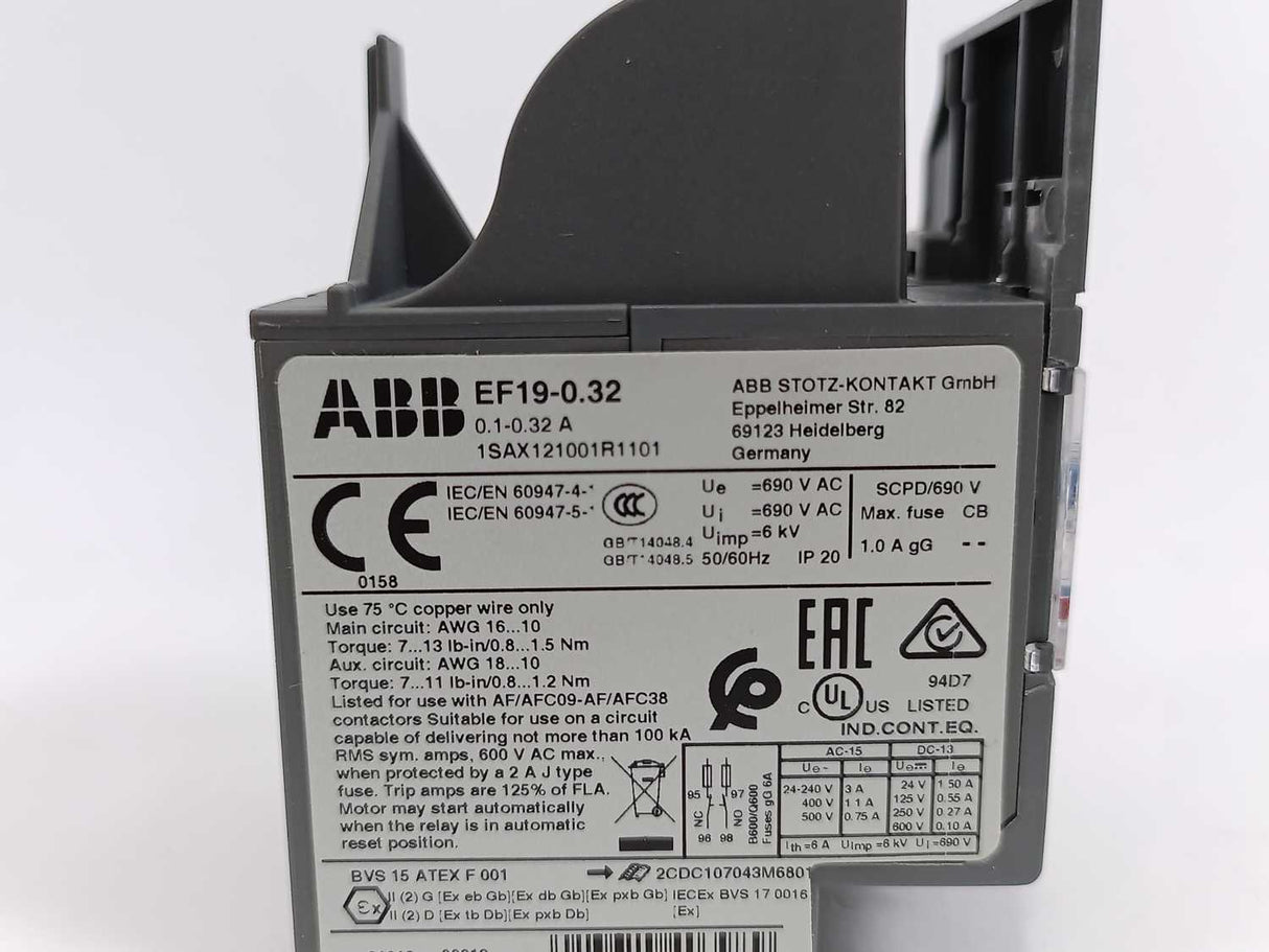 ABB 1SAX121001R1101 Electronic Overload Relay