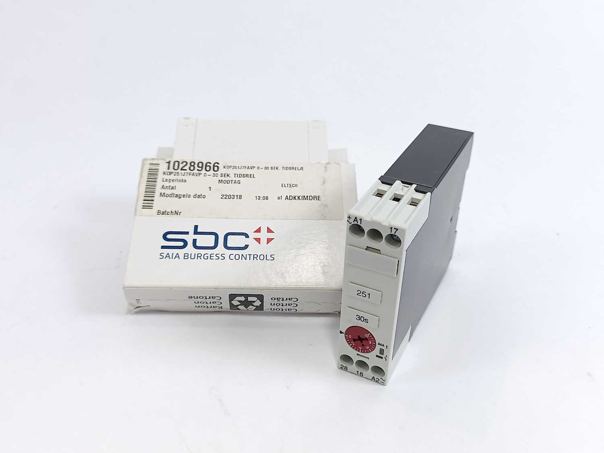 SBC K0P251JFAVPN00 Electronic Timer 24-240VAC 24-48VDC 1.5-30s