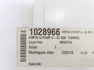 SBC K0P251JFAVPN00 Electronic Timer 24-240VAC 24-48VDC 1.5-30s