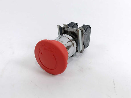 Schneider Electric XB4BS8445 Push Button Emergency Stop, Latching Turn Release