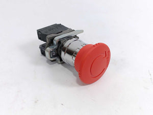 Schneider Electric XB4BS8445 Push Button Emergency Stop, Latching Turn Release