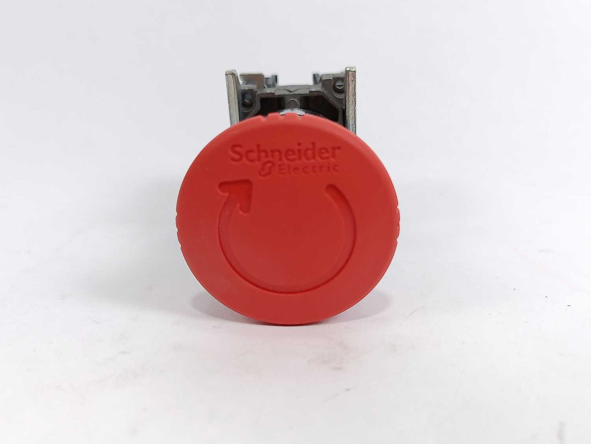 Schneider Electric XB4BS8445 Push Button Emergency Stop, Latching Turn Release