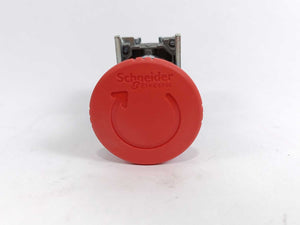 Schneider Electric XB4BS8445 Push Button Emergency Stop, Latching Turn Release